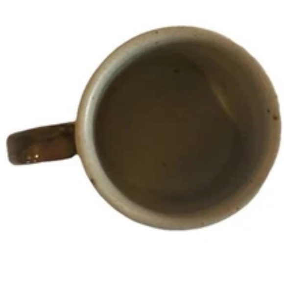 Mid Century OTAGIRI Stoneware HORIZON Pattern HANDLED Coffee Tea MUG 3.5” X 3” - Picture 5 of 16